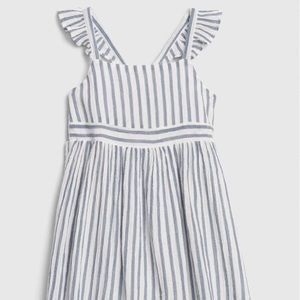 Gap flutter striped dress 4T